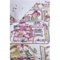 Beddinghouse x Hanneke de Jager »Mousehouse«, Kinderbettwäsche aus Renforcé - pink - 100x135 / 40x60 cm x 135 cm (1 St.)