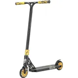 Star Scooter Freestyle Aluminium Jump Stunt Scooter ab 8 Jahre | 120mm Professional Trick Roller | Schwarz Gold