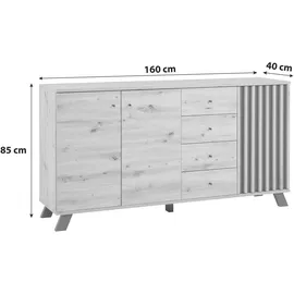 Finori Medan 160 x 85 x 37,5 cm mehrfarbig