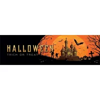 Europalms Halloween Banner, Geisterhaus, 300x90cm