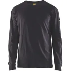 Blakläder Flammschutz-Langarm-Shirt, marineblau, Unisex-Größe: 2XL