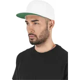 Flexfit Classic 5 Panel Snapback Cap white one Size