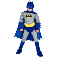 amscan 9908384 offiziell lizenziert Muskelanzug Batman Kostüm für Kinder Jungen 8-10 Jahre