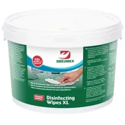 Dreumex Disinfection Wipes Desinfektionstücher, Alkoholfreie, gebrauchsfertige Tücher zur schnellen Desinfektion, 1 Eimer = 100 Tücher