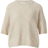 s.Oliver Kurzarmpullover aus Alpakamix Beige 48