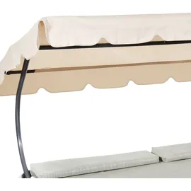 LECO Ersatzdach für Doppelliege 1 Stück Polyester beige