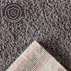 Andiamo Teppichboden ANDIAMO "Softness, Velours, Gesamthöhe 17 mm, Luxusklasse LC5", grau, B:400cm L:450cm, Kunstfaser, Teppiche, Uni Farben, Breite 400 cm, besonders weich, Wohnzimmer, Schlafzimmer