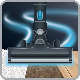 Rowenta RH6921 Vielseitiger wiederaufladbarer Staubsauger, Material: Metall, Grau Blau