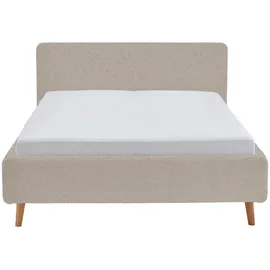 Meise Möbel Polsterbett Mattis - beige ¦ Maße (cm): B: 201 H: 105