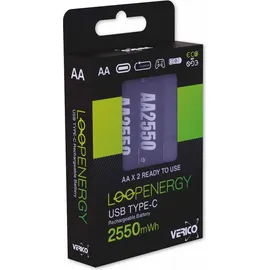 Verico LoopEnergy AA USB-C® 2er Pack