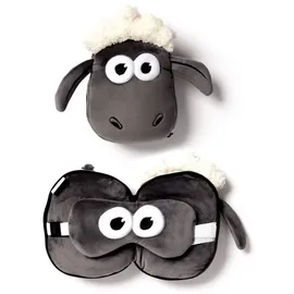 Puckator Reisekissen Shaun das Schaf 30 x 20 cm Schwarz