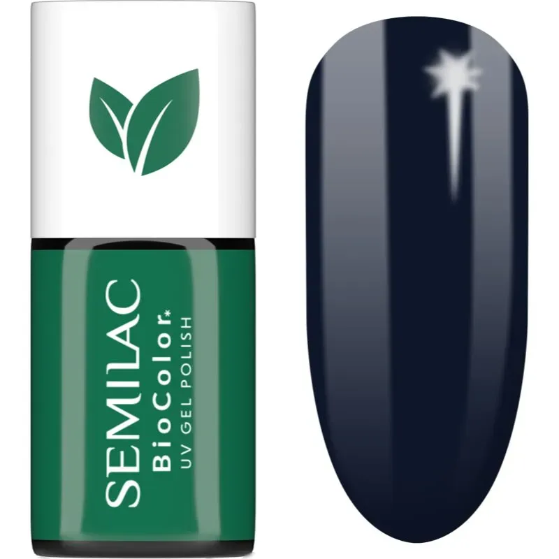 Semilac UV Hybrid BioColor Gel Nagellack für UV/LED Lampe Farbton 725 Dark Berry 7 ml