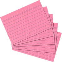 Herlitz 10835890 Karteikarte Pink, Rose 100 Stück(e)