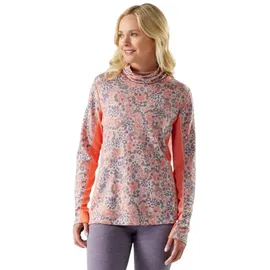 Smartwool Classic Thermal Merino Mock Neck Langarm-baselayer - Coral Reef Floral - M