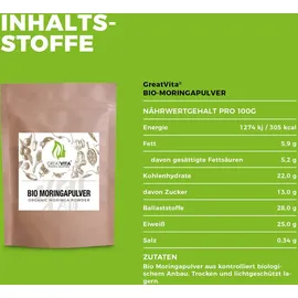greatvita Bio Moringa Pulver 800 g