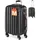 monzana Hartschalen Trolley 4-Rollen Cabin 50 cm / 34 l schwarz