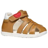 GEOX B MACCHIA Boy Sandal, Whisky/White, 26 EU