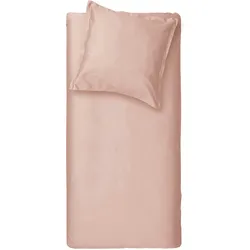 Bettwäsche CINDERELLA "Sundays", orange (terra), B/L: 155cm x 220cm, , Satin, B/L: 80cm x 80cm, Satin, Obermaterial: 100% Baumwolle, Bettwäsche, weich und stark