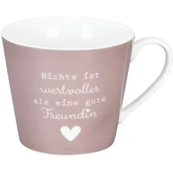 Krasilnikoff Happy Cup, Nichts ist wertvoller als eine gute Freundin, Ø 10, Höhe 9 cm