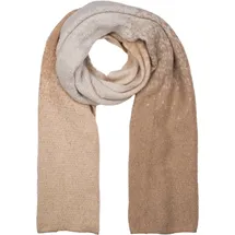 Stylebreaker Web-Schal mit Pixel-Farbverlauf, warmer Winter-Schal im Ombré Look, mehrfarbige Farbübergänge 01017161, Farbe:Beige-Braun | Gr.: onesize