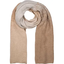 Stylebreaker Web-Schal mit Pixel-Farbverlauf, warmer Winter-Schal im Ombré Look, mehrfarbige Farbübergänge 01017161, Farbe:Beige-Braun | Gr.: onesize