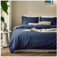 Cinderella »Weekend« Bettwäsche-Set navy 155x220+80x80 cm