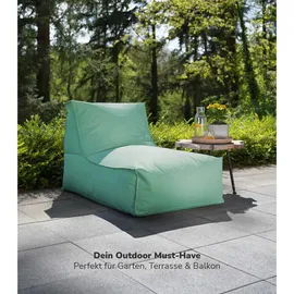 mokebo Sitzsack Mintgrün, Textil, 60x65x140 cm, Oeko-Tex®, Gartenmöbel, Gartenstühle, Outdoor-Sitzsäcke