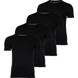 Ralph Lauren Ralph Lauren, Herren T-Shirts, 4er Pack - CLASSIC-4 PACK-CREW UNDERSHIRT, Schwarz, M