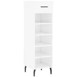 vidaXL Schuhschrank Hochglanz-Weiß 30x35x105 cm Holzwerkstoff