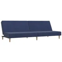 VidaXL Schlafsofa 2-Sitzer Blau Stoff