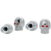 Simoni Racing Totenkopf-Ventilkappen, 4 Stück