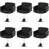 MCW Esszimmerstuhl Houston Kunstleder schwarz 6er Set