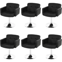 MCW Esszimmerstuhl Houston Kunstleder schwarz 6er Set
