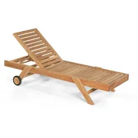 SonnenPartner Columbus Sonnenliege 200 x 72 x 99 cm Braun