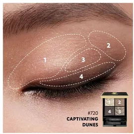 Yves Saint Laurent Couture Mini Clutch Lidschattenpalette für Damen 720 Captivating Dunes 4 g