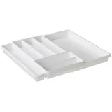 Rotho Domino Besteckkasten mit 7 Fächern, Kunststoff (PP) BPA-frei, weiss, (39.7 x 34.1 x 5.1 cm)