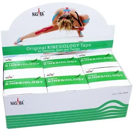 Nasara Kinesiologie Tape grün Box Verband 30 m