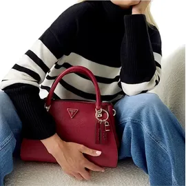 GUESS Noelle II Luxury - Henkeltasche 24 cm Garnet - Weiß