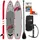 F2 SUP Board Set Stand Up Paddle Board Star 350 x 11,5 cm grau