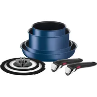 Ingenio IH Blue Marquis Unlimited Tefal L7799892 Kochgeschirr, 8-teilig, für alle Herde + Induktion