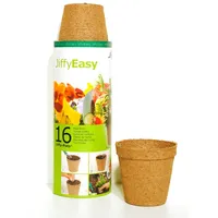 16 JIFFY Torf-Anzuchttöpfe rund ø 8 cm