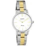 Oozoo Damen Armbanduhr Ultra Slim Edelstahl silber gold D2UOC20112 - Silber