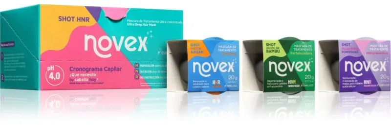 Novex PowerShot Maske für die Haare 3x20 g