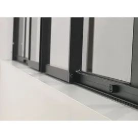 vente-unique Glaswand Ravena Schwarz 120 cm
