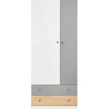 masseno Drehtürenschrank BRERA 80 x 190 x 50 cm Weiß