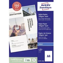 Avery Zweckform Business Inkjet Papier A4 150 g/m2 100 Blatt