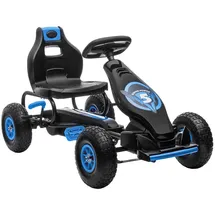 Homcom Gokart, Kinderfahrzeug mit verstellbarem Sitz,