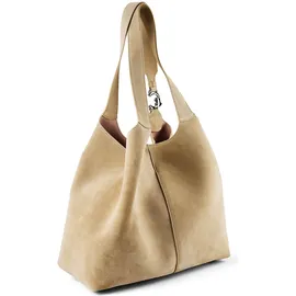 Coccinelle C-Easy Schultertasche Leder Beige/Rosa