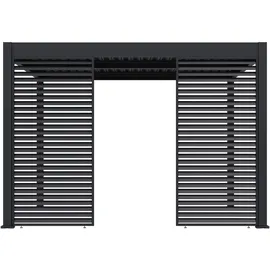 Paragon Lamellen Sichtschutz für Pergola Grand Tuscan 12 114 x 2,34 m Grau