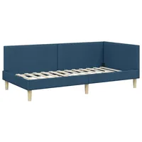 VidaXL Eckbettgestell Blau 80 x 200 cm Stoff und